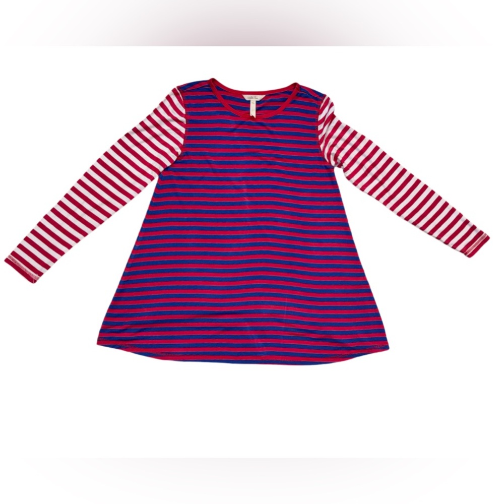 MATILDA JANE RED white blue stripe knit top women’s size XS